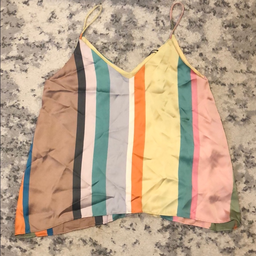 Zara silk tank